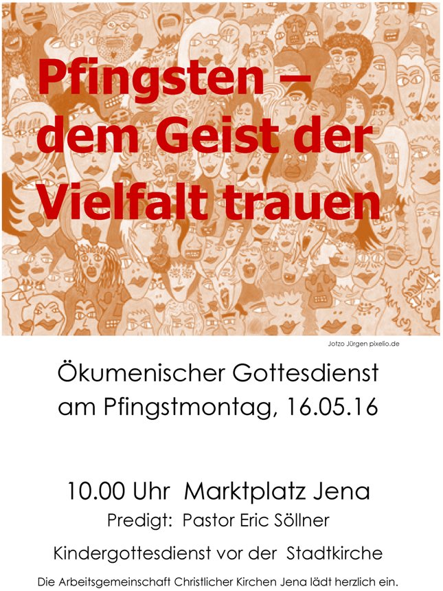 Pfingsten 2016 Plakat